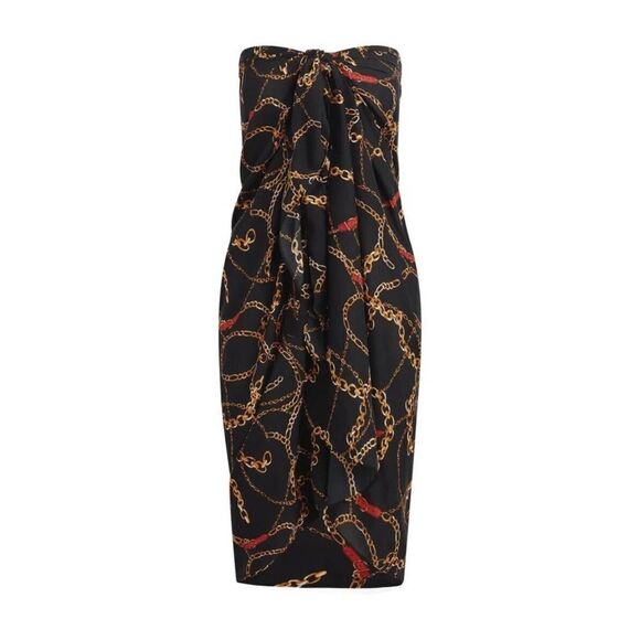 Walter Baker Multi Way Corsica Paradise Sarong Ibiza Chain Print One Size NWT - Picture 3 of 13